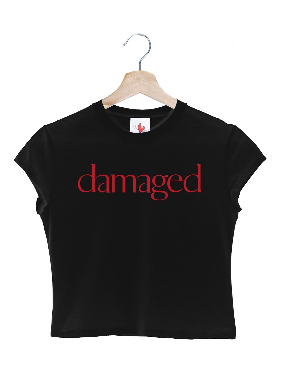 Cropped T-Shirt / Black