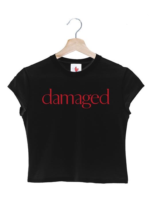 Cropped T-Shirt / Black